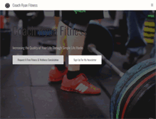 Tablet Screenshot of coachryanfitness.com